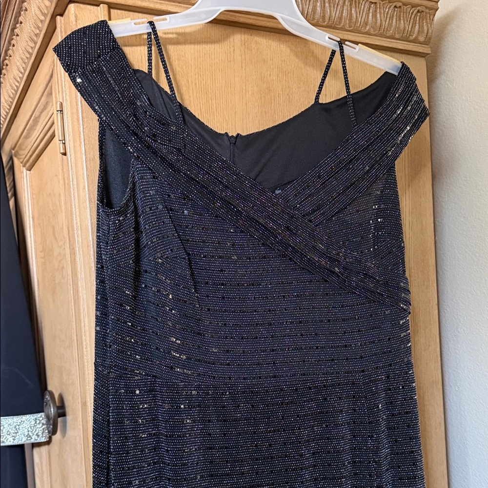 Shimmering Black Maxi Dress